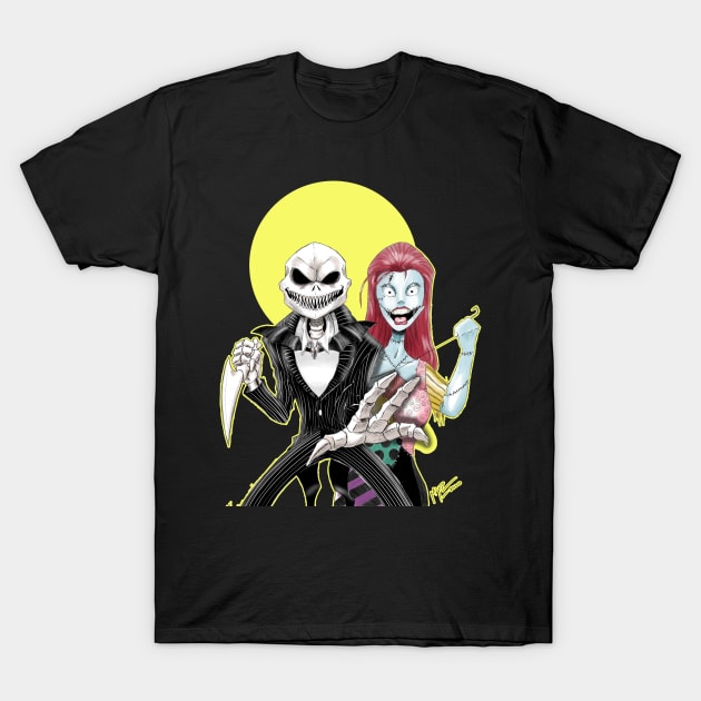 Jack and Sally T-Shirt by ArtbyMyz